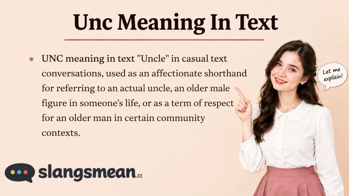 Unc Meaning In Text