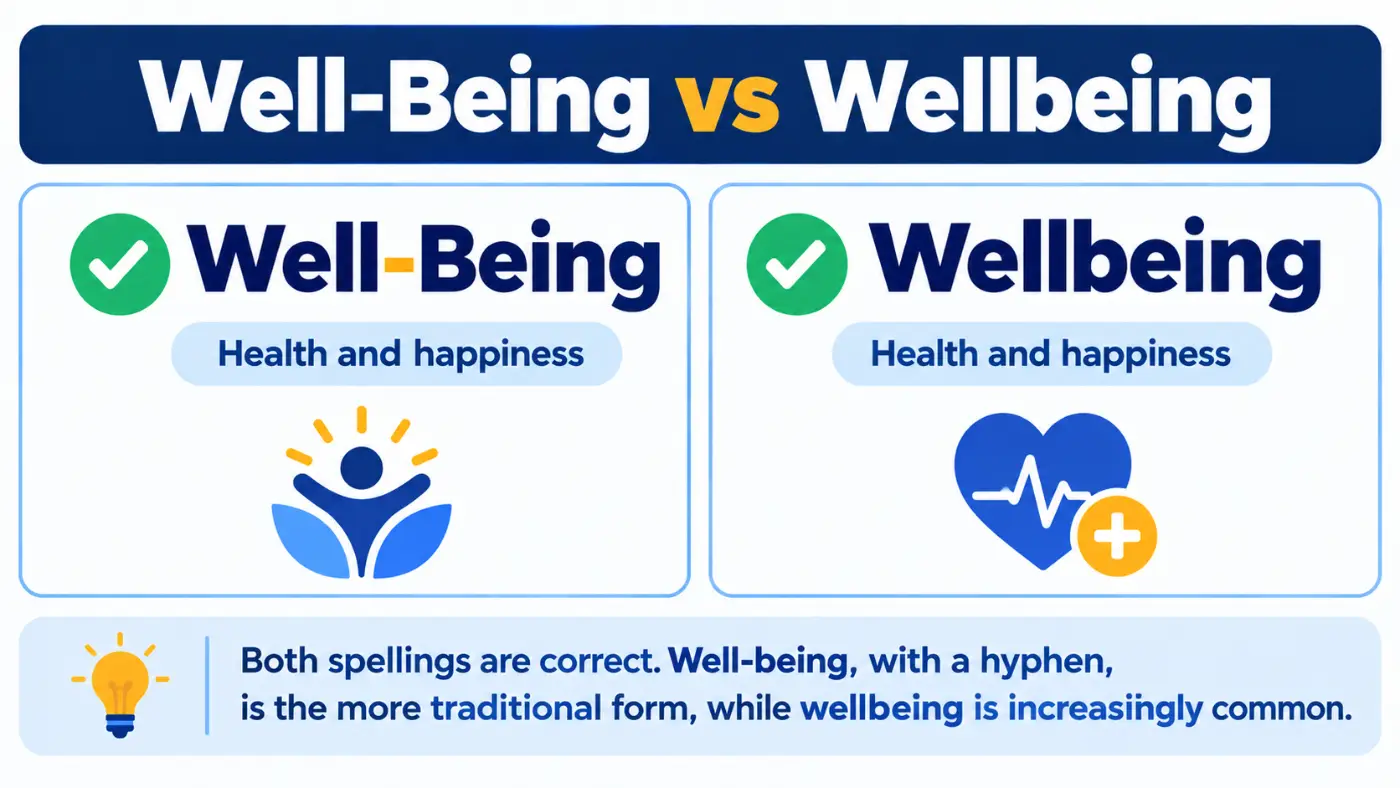 Well-Being vs Wellbeing