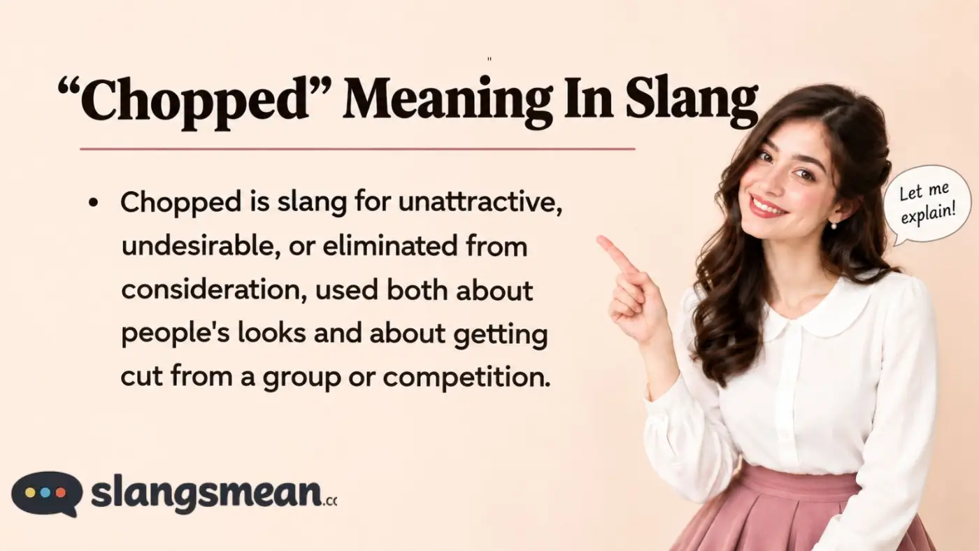 "Chopped" Meaning In Slang