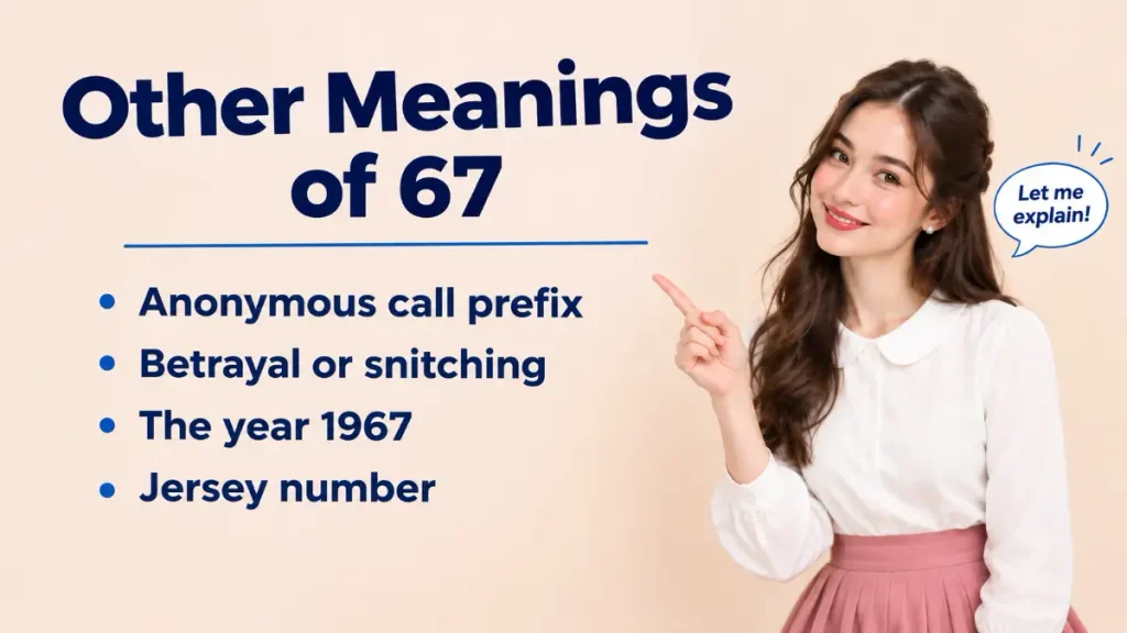 Other Meanings of 67