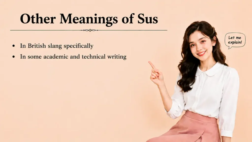 Other Meanings of Sus