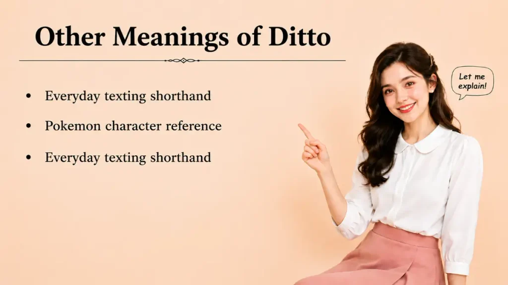 Other Meanings of Ditto