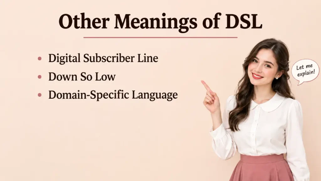 Other Meanings of DSL