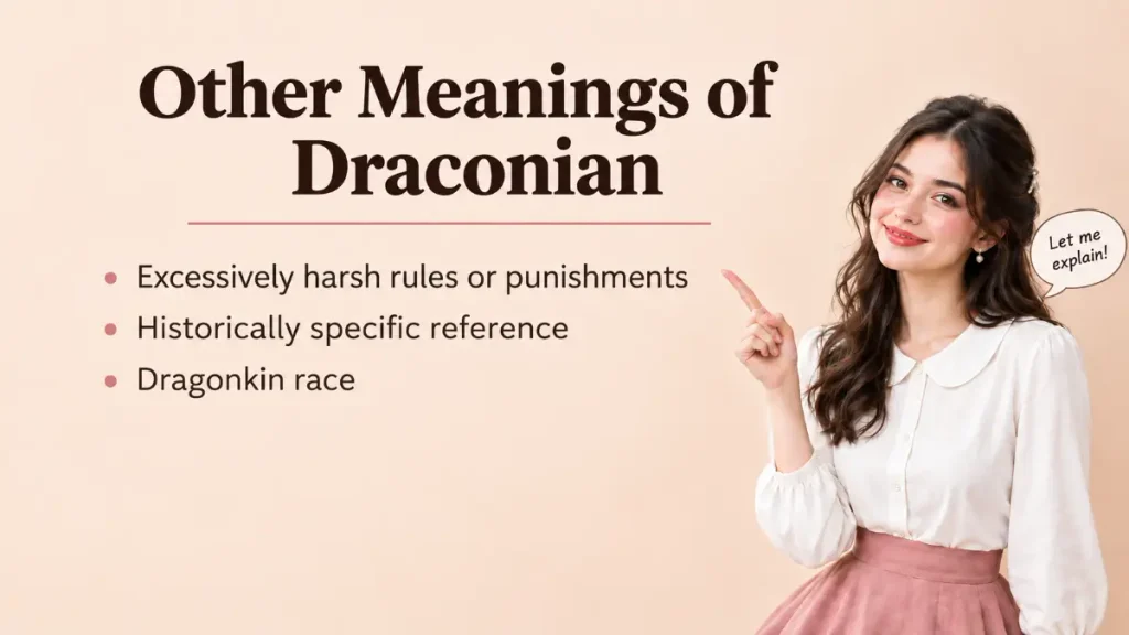 Other Meanings of Draconian