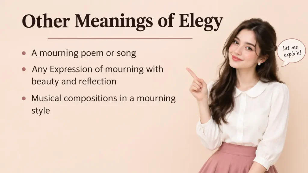 Other Meanings of Elegy