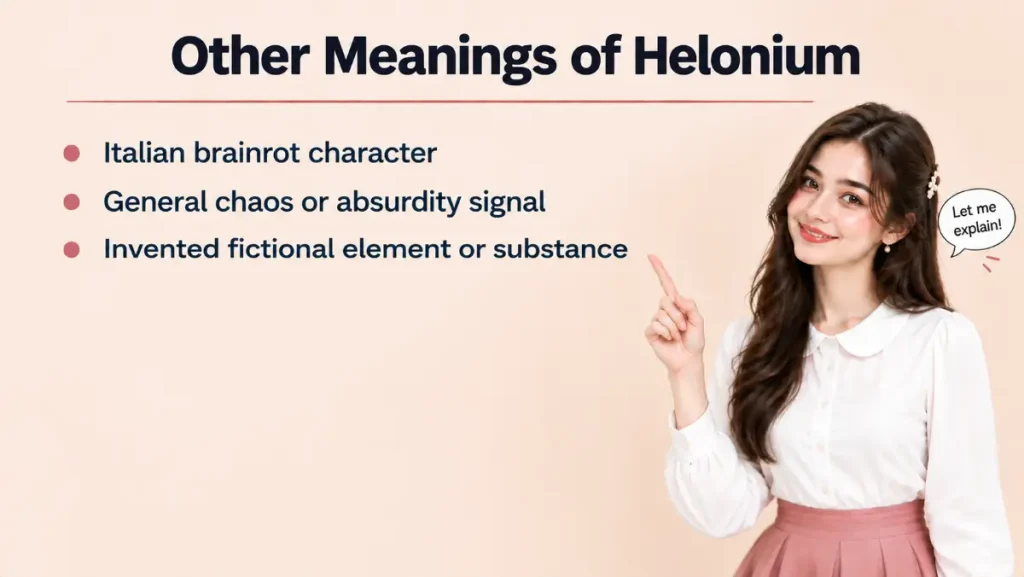 Other Meanings of Helonium