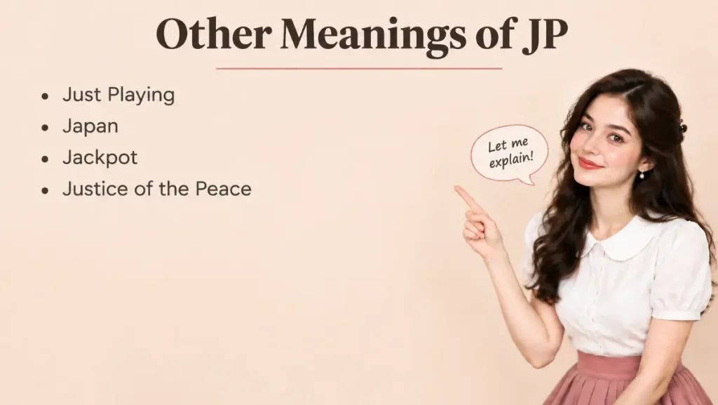 Other Meanings of JP