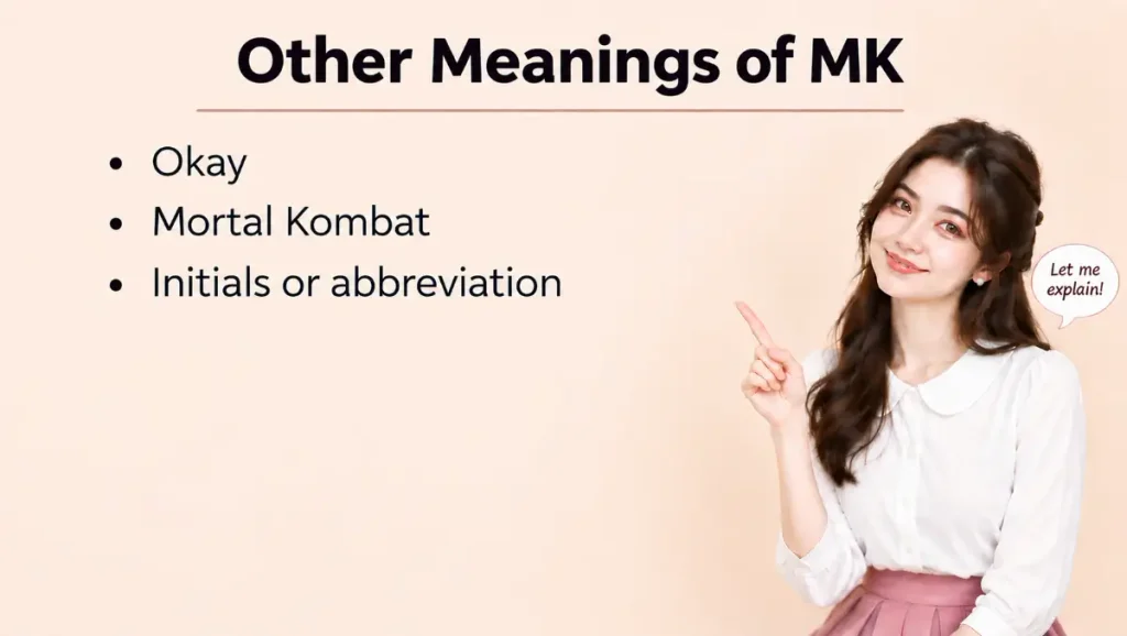 Other Meanings Of MK