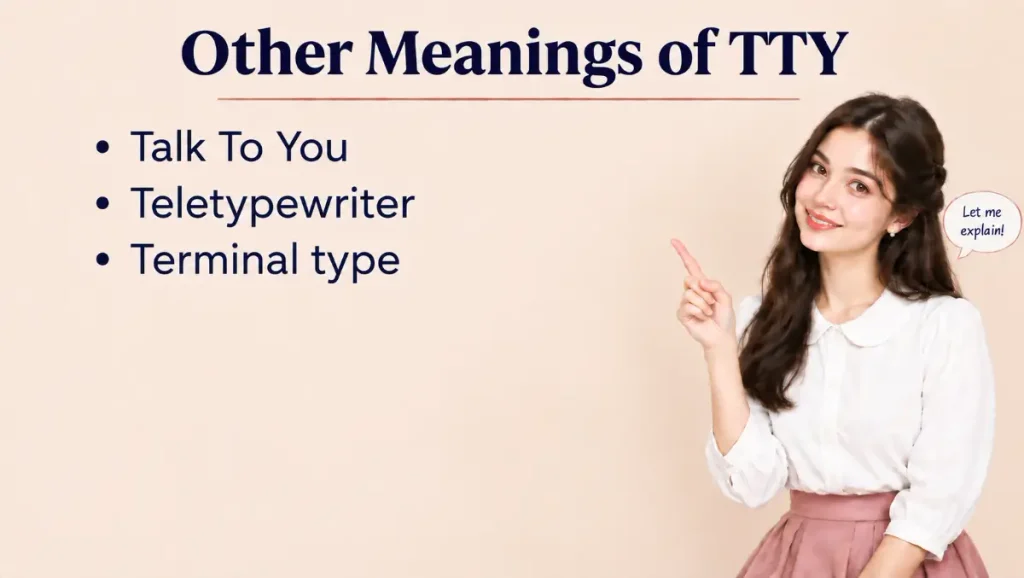 Other Meanings Of TTY