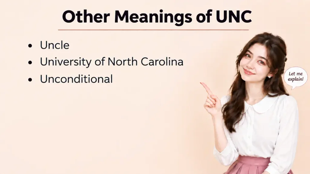 Other Meanings of UNC