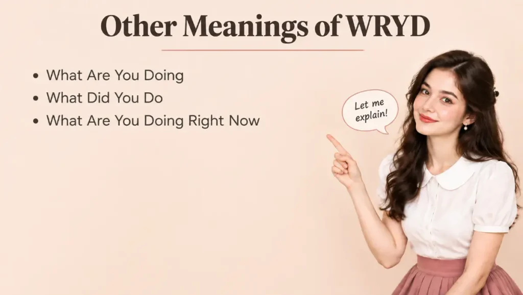 Other Meanings of WRYD