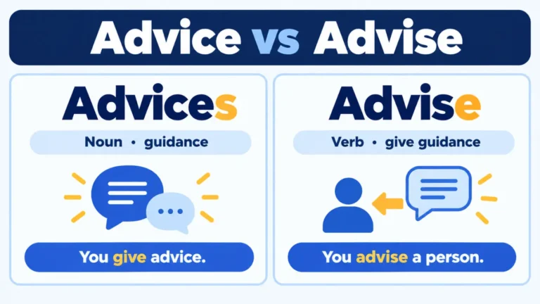 Advice vs Advise