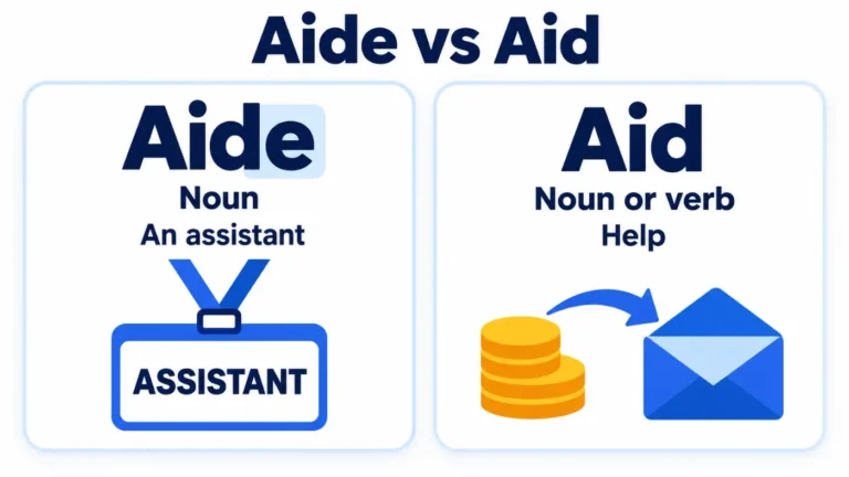 Aide vs Aid