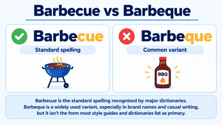 Barbecue vs Barbeque