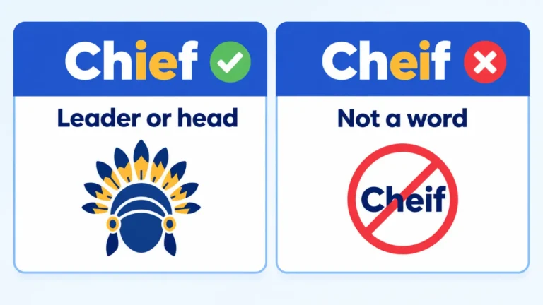 Chief vs Cheif