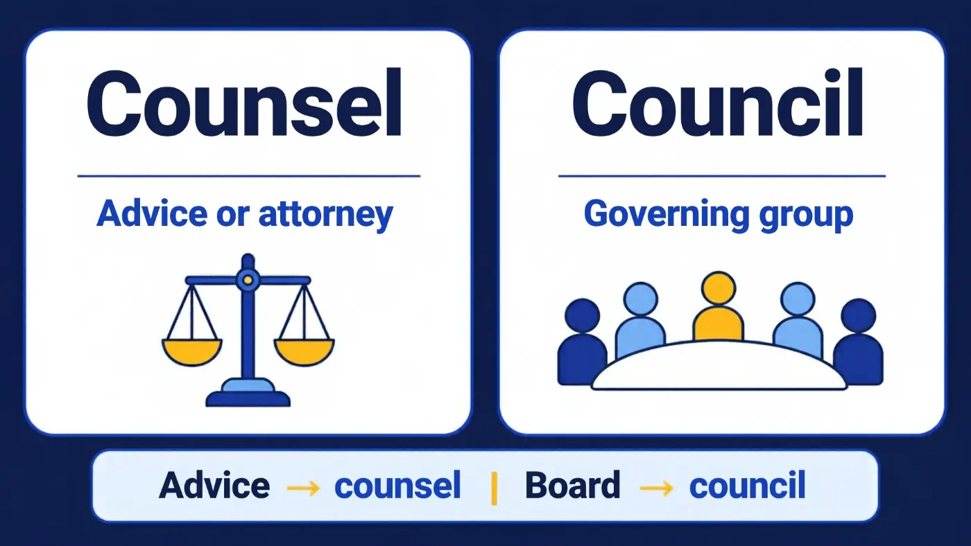 Counsel vs Council