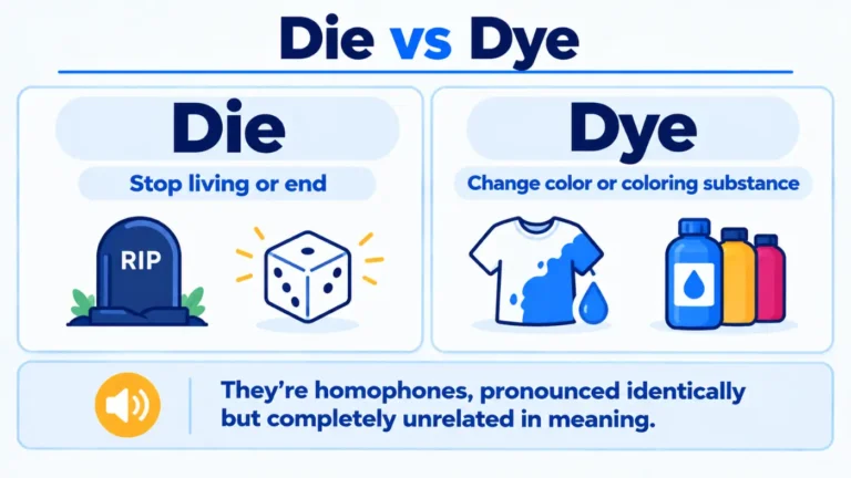 Die vs Dye