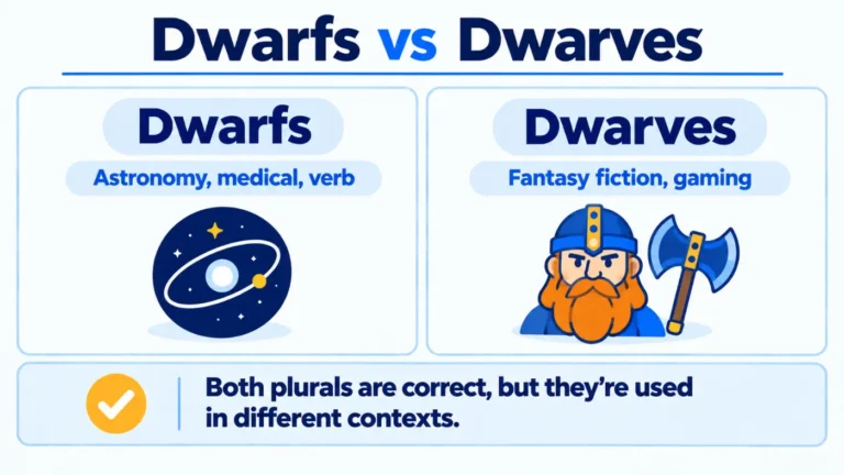 Dwarfs vs Dwarves
