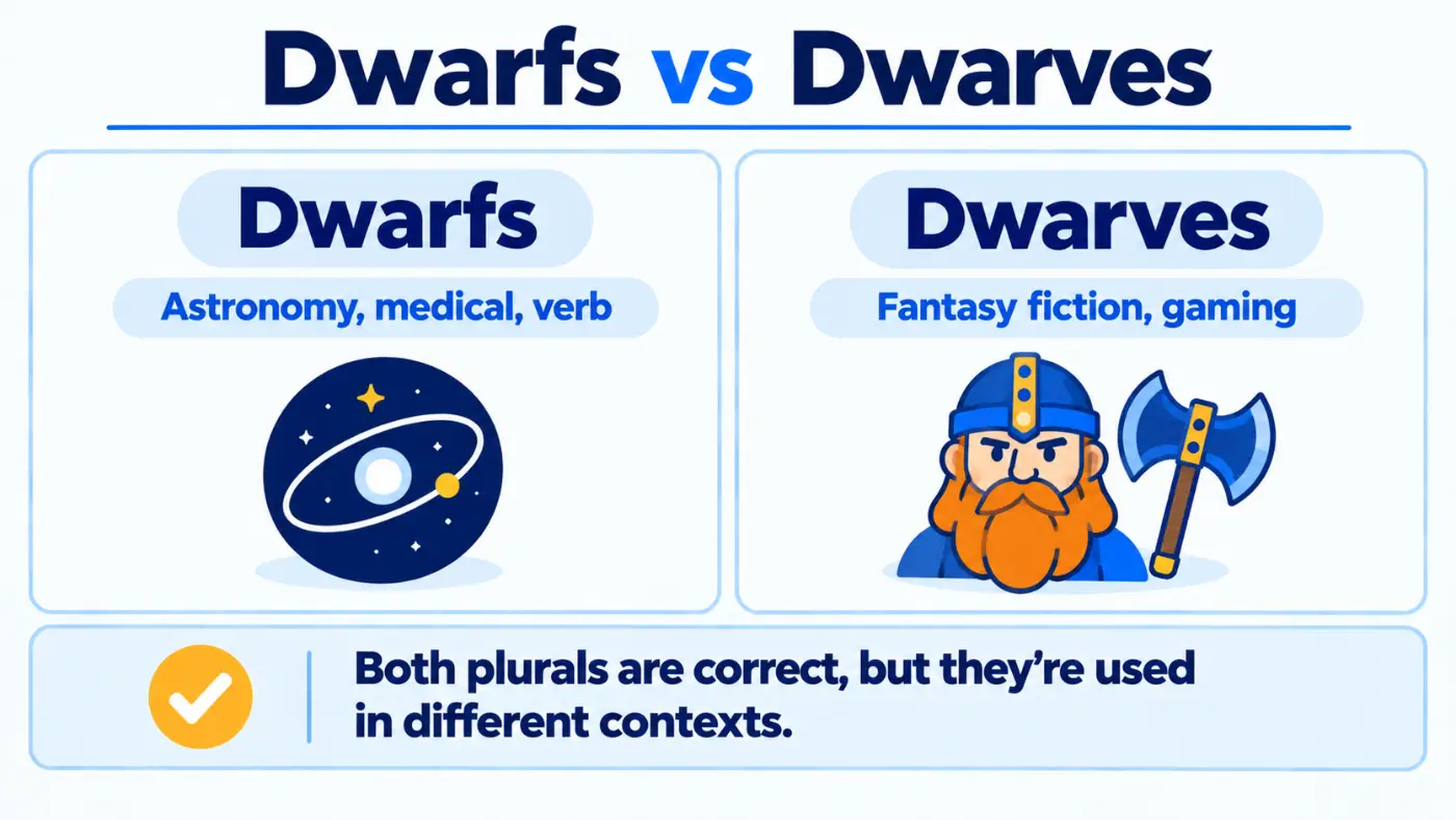 Dwarfs vs Dwarves