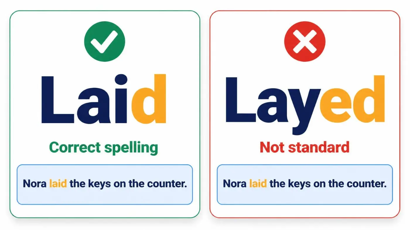 Laid vs Layed
