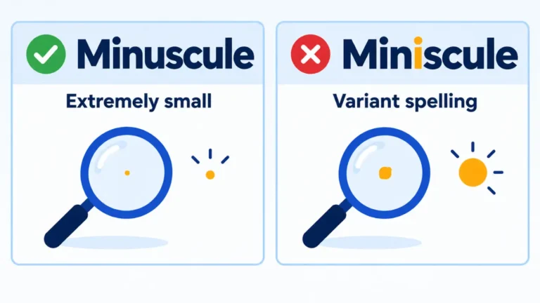 Minuscule vs Miniscule