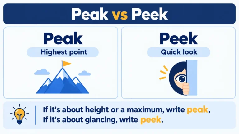 Peak vs Peek