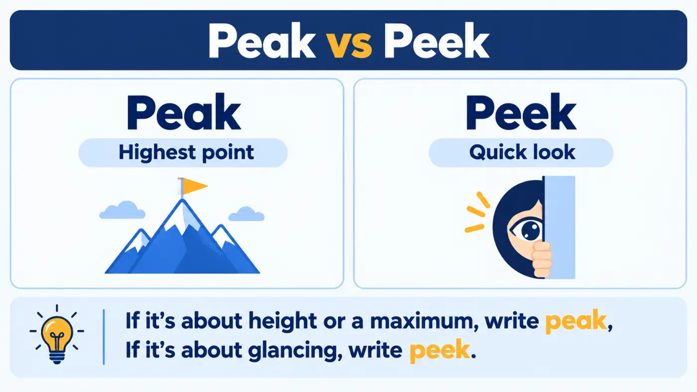 Peak vs Peek