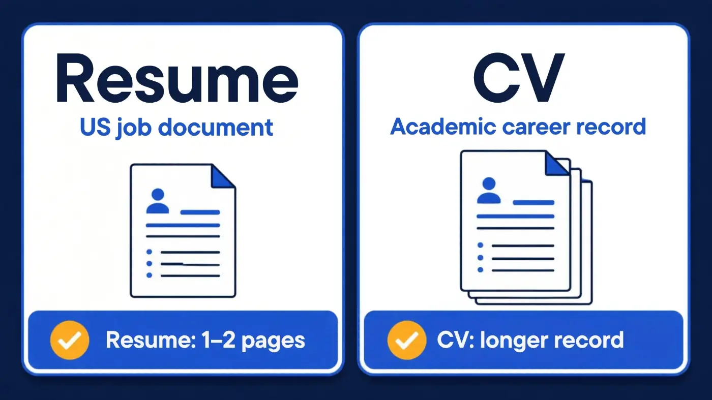 Resume vs CV