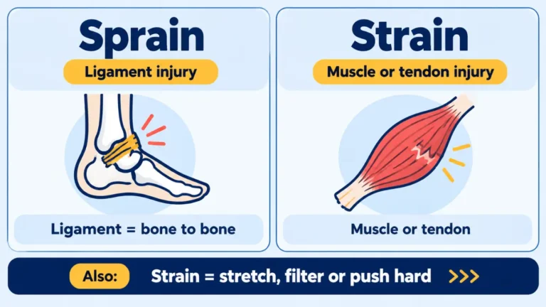 Sprain vs Strain