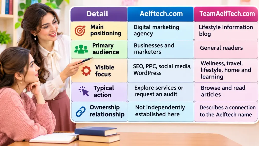 TeamAelfTech.com vs Aelftech.com