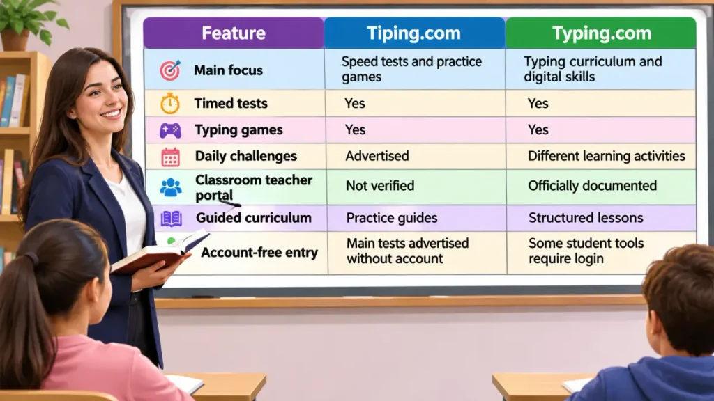 Tiping Com vs Typing Com