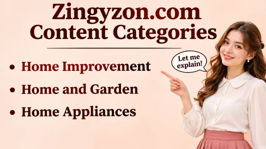 Zingyzon.com Content Categories