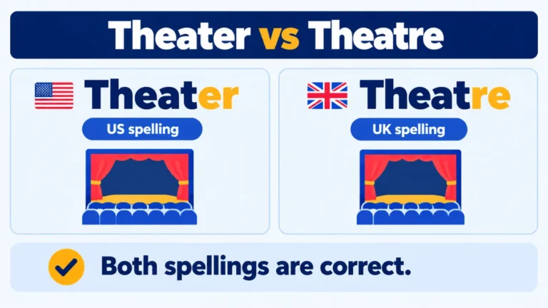 Theater vs Theatre